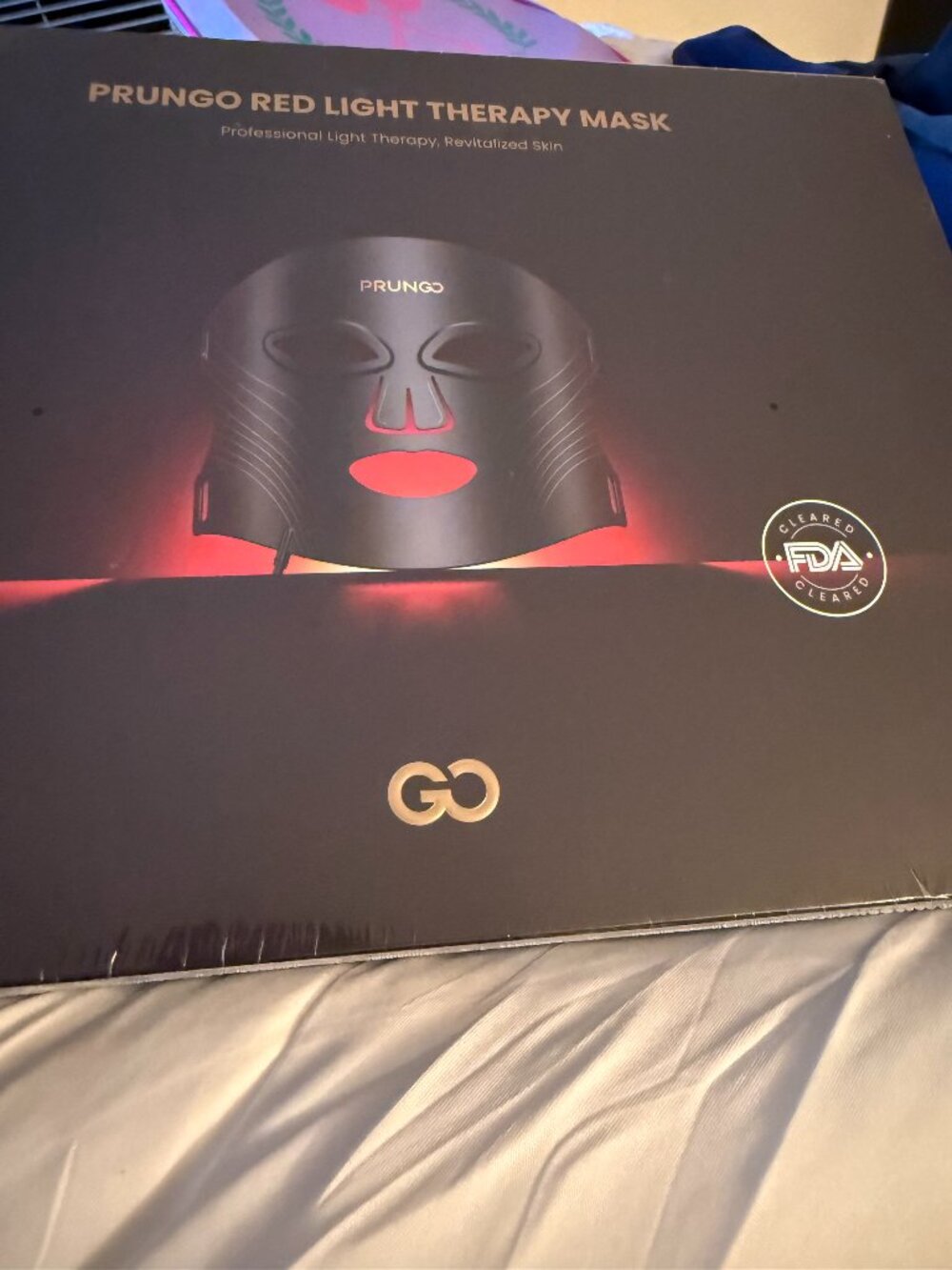 Prungo rb - 008g red light therapy mask led face mask 3 modes 850nm new sealed